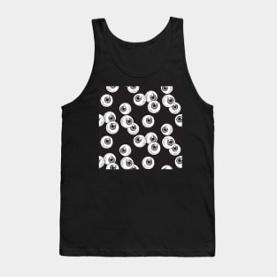 Human Eyes Pattern Tank Top